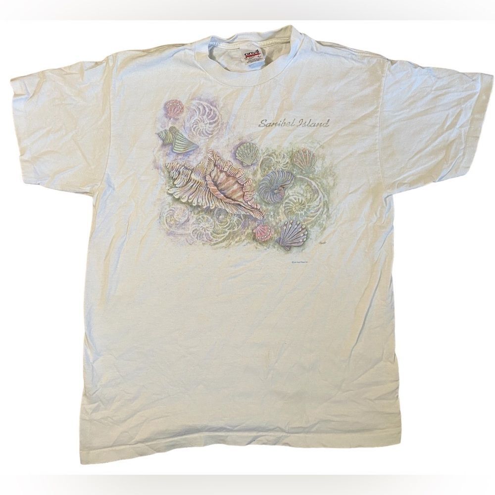 Vintage Single Stitch Seashell Sanibel Island Tshirt